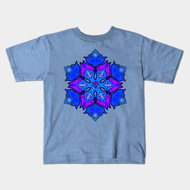 Om Mandala Kids T-Shirt by ddtk